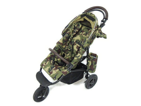 【中古】Air Buggy coco サファリ ベビーカー 迷彩柄 レインカバー 説明書つき Y2231316のサムネイル