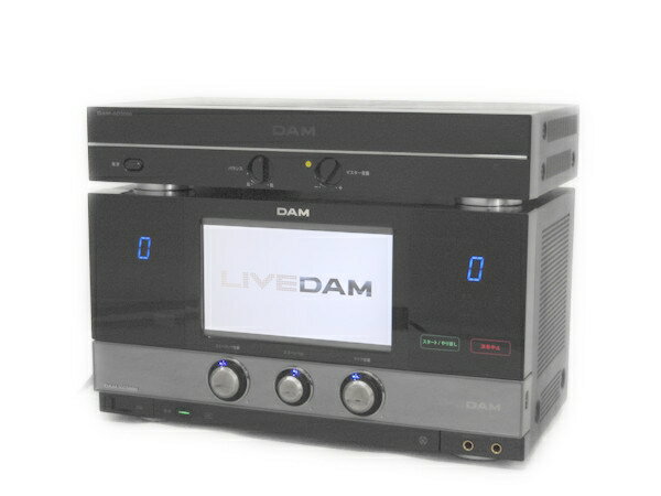 【中古】 中古 第一興商 LIVE DAM XG5000 カラオケ アンプ スピーカー SET DAM-AD5000 DDS-910III F1963478