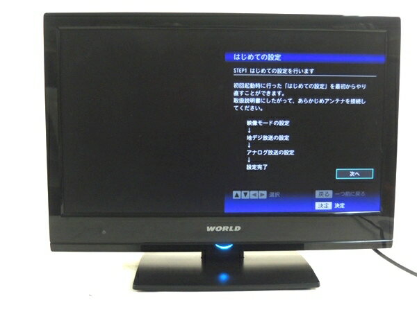 【中古】ORION WU191-B1 液晶 TV 19型 ブラック 薄型 LED Y1861424
