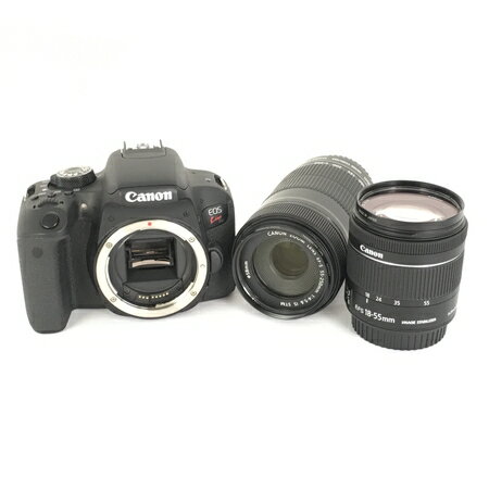 【中古】 Canon キャノン 一眼レフ EOS KISS X9i ダブルズームキット デジタル カメラ 18-55mm 55-250mm レンズキット Y3832681