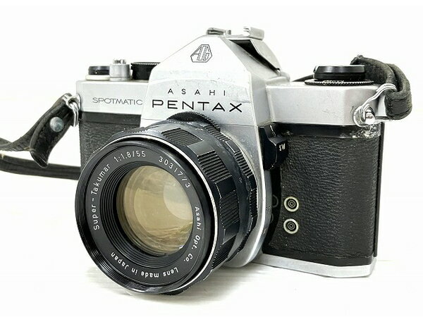 【中古】 ASAHI PENTAX SPOTMATIC Super-Takumar 1:1.8/55 フィルムカメラ 一眼レフ カメラ レンズ ジャンク O8489810