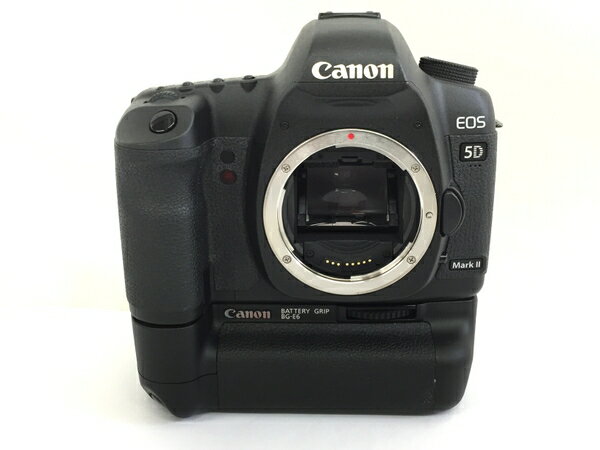 【中古】 Canon キヤノン EOS 5D MarkII カメラ デジタル 一眼レフ ボディ バッテリーグリップ BG-E6 付 T3468485