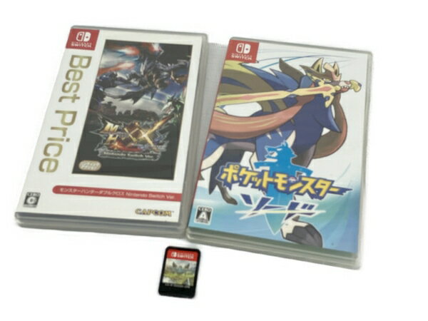 【中古】 Nintendo Switch モンハン ダブルクロス / ポケモンLet&#39;s Go イーブイ / MONSTER HUNTER STORIES2 ソフト3本セット C8292486