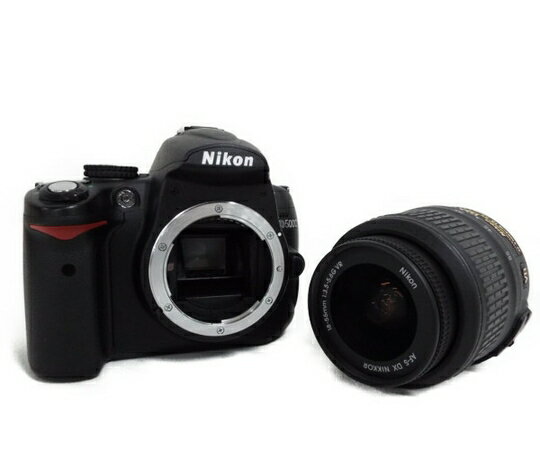【中古】 Nikon ニコン D5000 レンズキット AF-S DX NIKKOR 18-55mm F3.5-5.6G VR カメラ デジタル一眼レフ ブラック W3525766