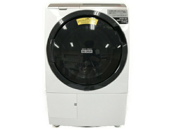 【中古】中古 HITACHI 日立 BD-SV110CL 風アイロン ビッグドラム ドラム式 洗濯乾燥機 洗濯機 11.0kg 2018年製 家電 N4863526