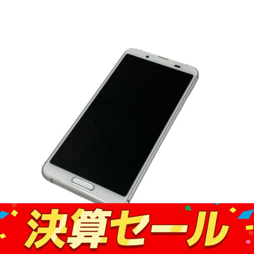 【中古】 SHARP SH-M12 AQUOS sense3 64GB 5.5インチ スマートフォン 携帯電話 SIMフリー シルバー 中古 T10133795
