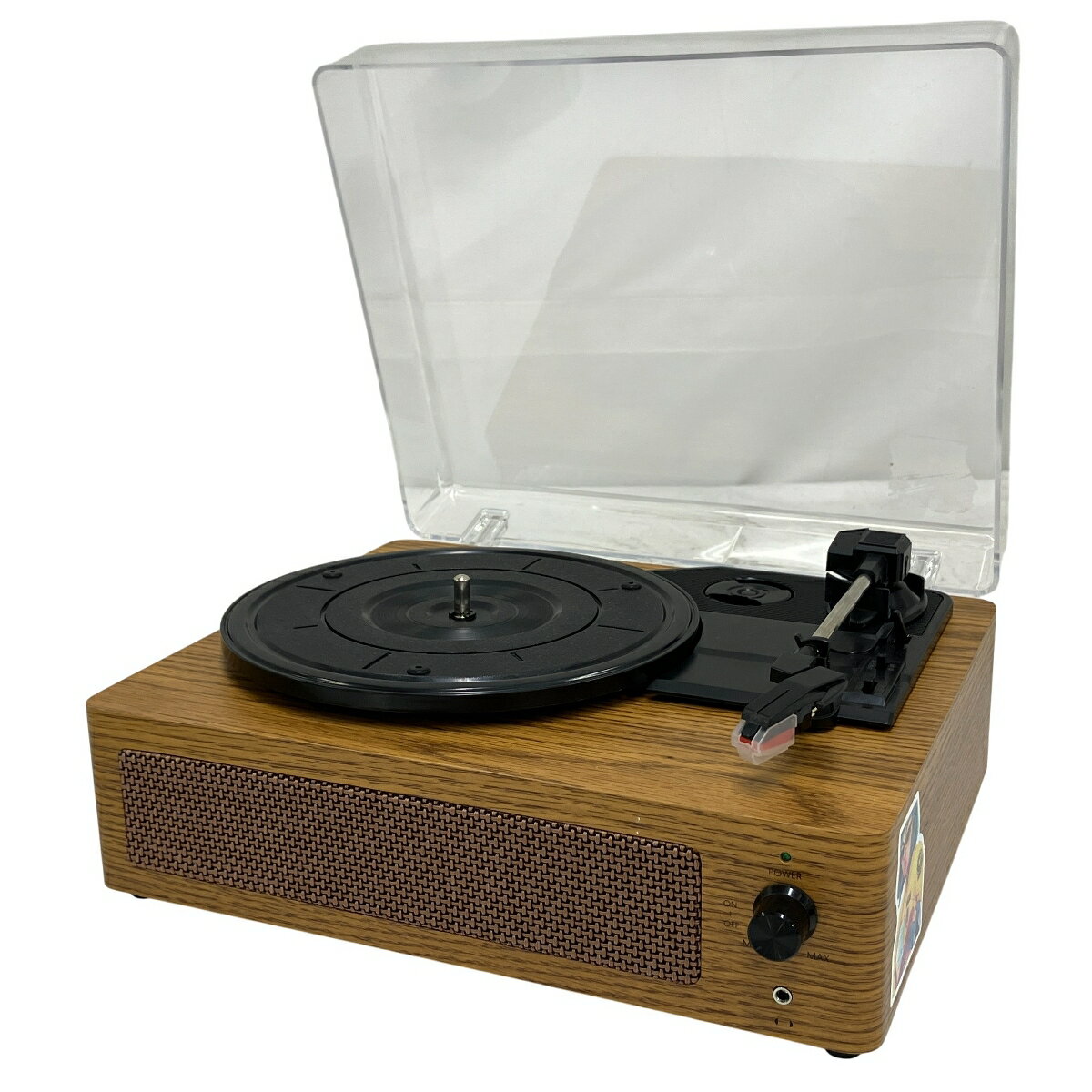 【中古】 HOSHIKOU DENPA スピーカー内蔵 レコードプレイヤー T10641380