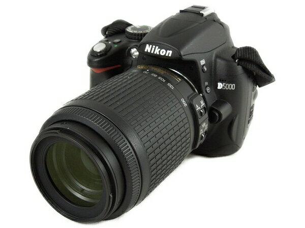 【中古】 中古 Nikon ニコン D5000 カメラ デジタル 一眼レフ AF-S 55-200mm レンズ セット S2898948