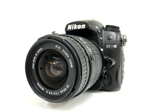 【中古】 Nikon 一眼レフ カメラ D7000 SIGMA シグマ AF 28-80mm F3.5-5.6 II MACRO セット 中古 O8191775