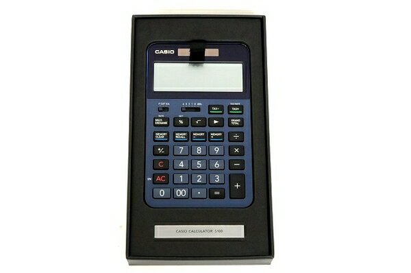 美品 【中古】 CASIO 電卓 S100-BU 高級電卓 T4172551のサムネイル