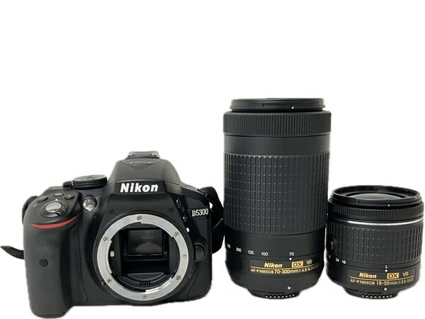 【中古】 Nikon D5300 AF-P DX 70-300mm 18-55mm レンズキット S8693338