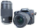 【中古】 SONY ソニー α100 ダブルズームレンズキット DSLR-A100W B カメラ デジタル一眼 ブラック N3107808