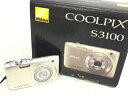 【中古】 Nikon COOLPIX S3100 シルバー コンパクトデジタルカメラ コンデジ ニコン カメラ G8249548