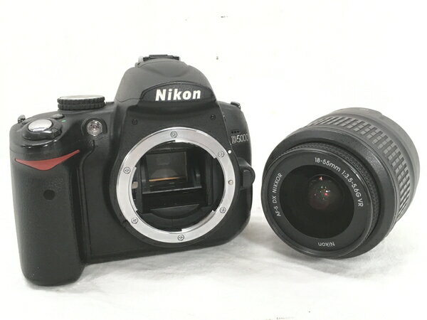 【中古】 Nikon D5000 一眼レフカメラ 18-55mm F3.5-5.6 レンズキット 写真 カメラ ニコン W6160378