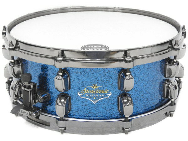 【中古】 良好 TAMA Starclassic Bubinga SNARE DRUM タマ スタークラシック ブビンガ スネア ドラム 14インチ ブルースパークル F2133718