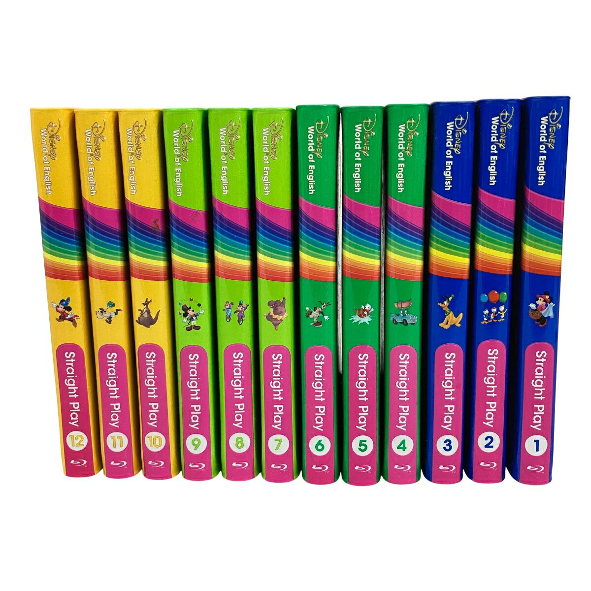 【中古】 DWE 2020年 ストレートプレイ Blu-ray版 セット ブルーレイ ディズニー ワールドファミリー こども 英語 教材 O10568538