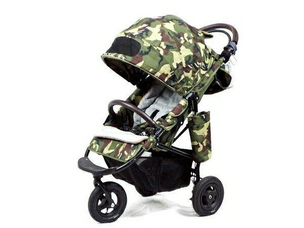 【中古】 エアバギー Air Buggy ココブレーキ サファリ 迷彩 カモフラージュ ベビーカー COCO BRAKE EX SAFARI T3099874のサムネイル