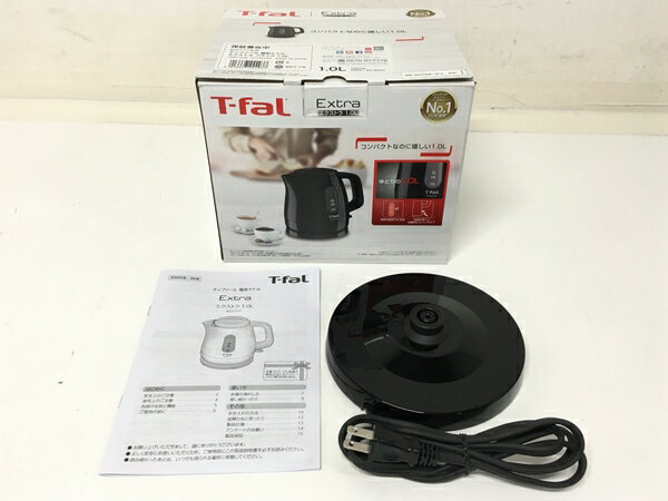 【中古】 ティファール 電気ケトル KO171 KO1718JP/87 A-5121 1.0L エクストラ ブラック T-fal F6600920