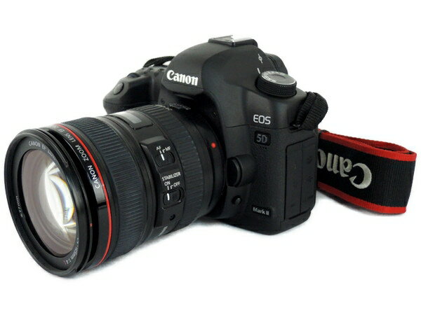 【中古】 Canon キャノン EOS 5D MarkII EOS5DMK2 カメラ デジタル 一眼レフ ボディ バッテリーグリップ付 Y2911221