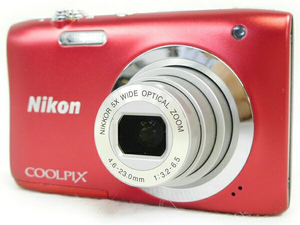 【中古】 中古 Nikon COOLPIX A100 コンパクト デジタル カメラ レッド コンデジ N2820146