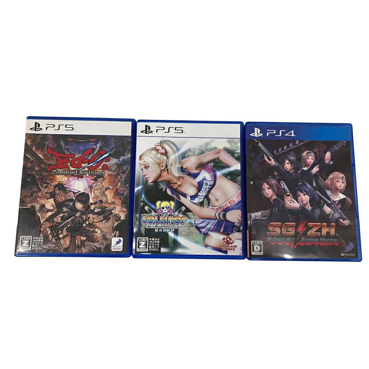 【中古】 PS4 PS5 ソフト スクールガールゾンビハンター Ed-O ロリポップチェーンソー リポップ 3点セット 中古 O10612243