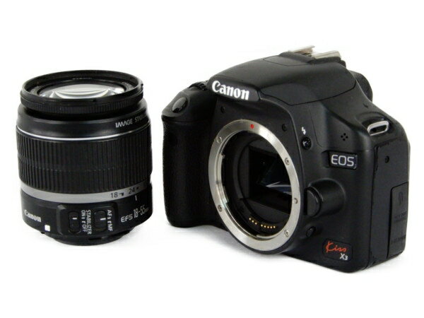 【中古】 Canon キヤノン EOS Kiss X3 EF-S 18-55mm IS カメラ レンズキット Y3500225