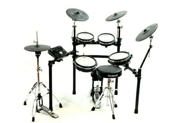 【中古】 Roland TD-25KV-S 電子ドラム 打楽器 演奏 音楽 ローランド スローン マット スタンド付 T5299590のサムネイル