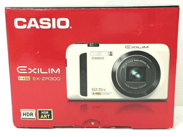 【中古】 CASIO EX-ZR300 EXILIM コンパクト デジタルカメラ ホワイト T2807998