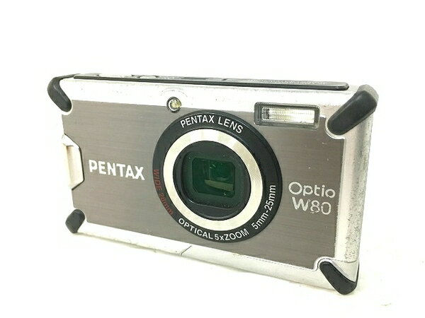 【中古】中古 PENTAX Optio W80 防水デジタルカメラ コンパクト O2021869