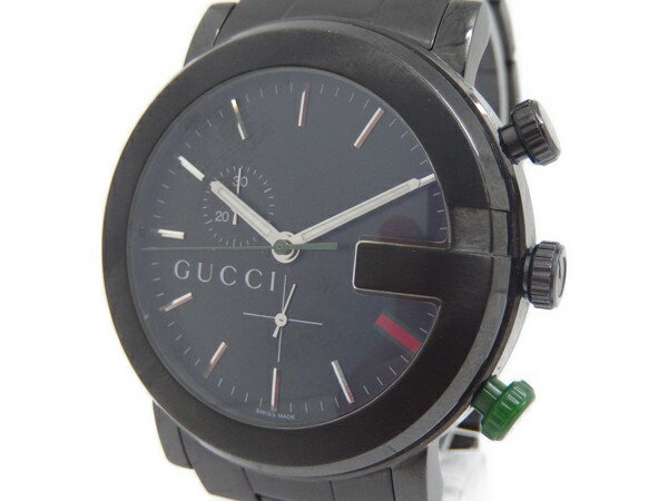 【中古】グッチ GUCCI Gクロノ 101M クロノグラフ YA101331 メンズ クォーツ Y ...