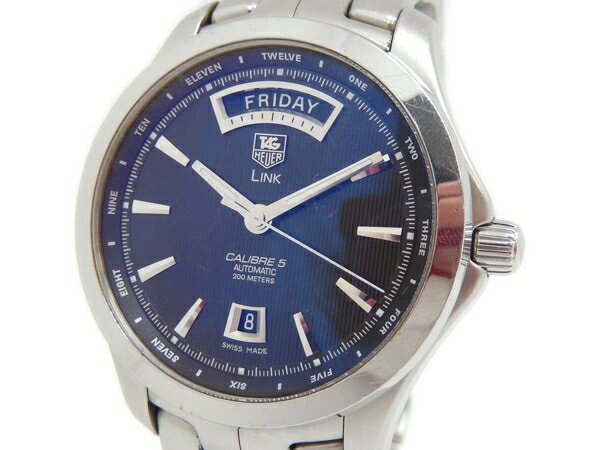 【中古】タグホイヤー TAG HEUER リンク キャリバー5 デイデイト WJF2010.BA05 ...