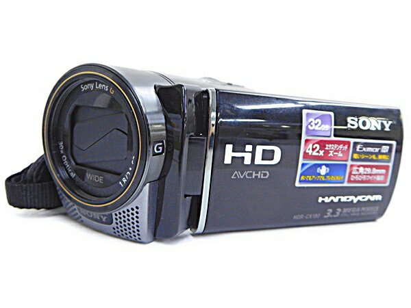 【中古】SONY ソニー ハンディカム HDR-CX180 B ビデオカメラ ブラック N2199908