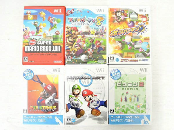 【中古】 任天堂 ニンテンドー Wii ソフト スーパーマリオ ブラザーズ その他 おまとめ 6本 セット ゲームソフト 中古 O4823682