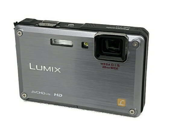 【中古】 Panasonic パナソニック LUMIX DMC-FT1 グレー デジカメ コンパクトデジタルカメラ S8603163