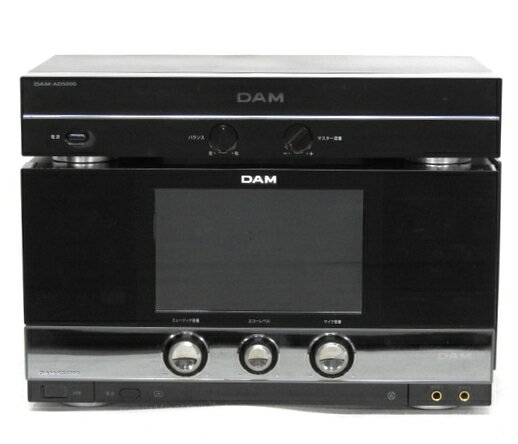 【中古】 中古 第一興商 LIVE DAM XG5000 カラオケ アンプ スピーカー SET DAM-AD5000 DDS-910III F2001464