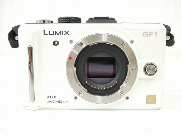 【中古】 Panasonic LUMIX DMC-GF1 ボディのみ バッテリー無 白 趣味 撮影 パナソニック 中古 O4732116