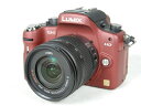 【中古】良好 Panasonic パナソニック LUMIX GH1 レンズキット DMC-GH1 14-45mm カメラ ミラーレス 一眼レフ コンフォートレッド K3775625