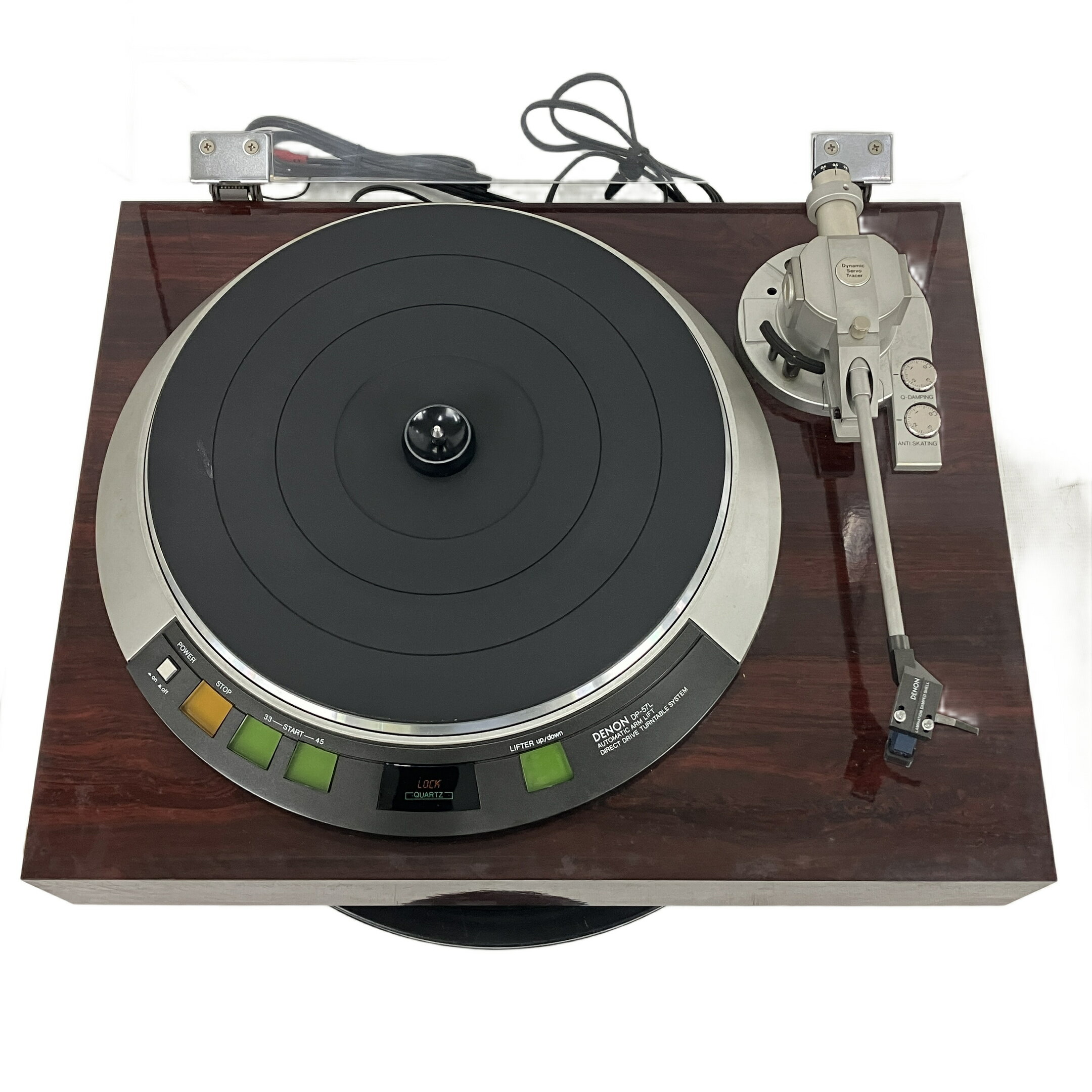 【中古】 【中古】DENON DP-57L ターンテーブル audio technica AT31E ヘッドシェル付き デノン レコードプレーヤー 中古 Y10674517