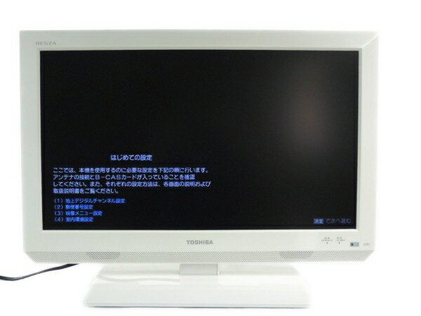 【中古】 TOSHIBA 東芝 REGZA 22B3 液晶 TV 22型 ホワイト Y2619354