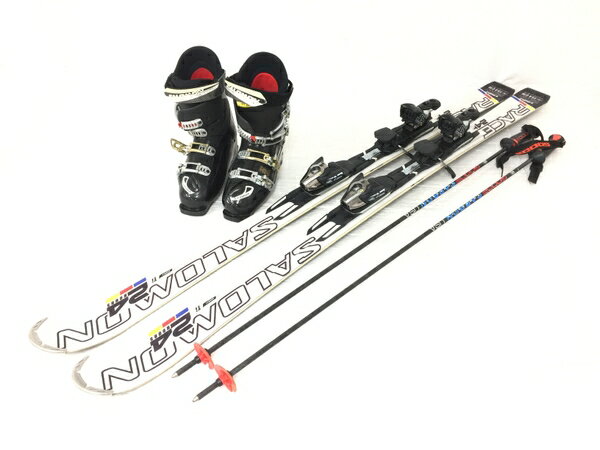 【中古】 SALOMON RACE 24 HOURS スキー セット 靴27cm スキー板 154cm スキーストック サロモン 中古 O5072895のサムネイル