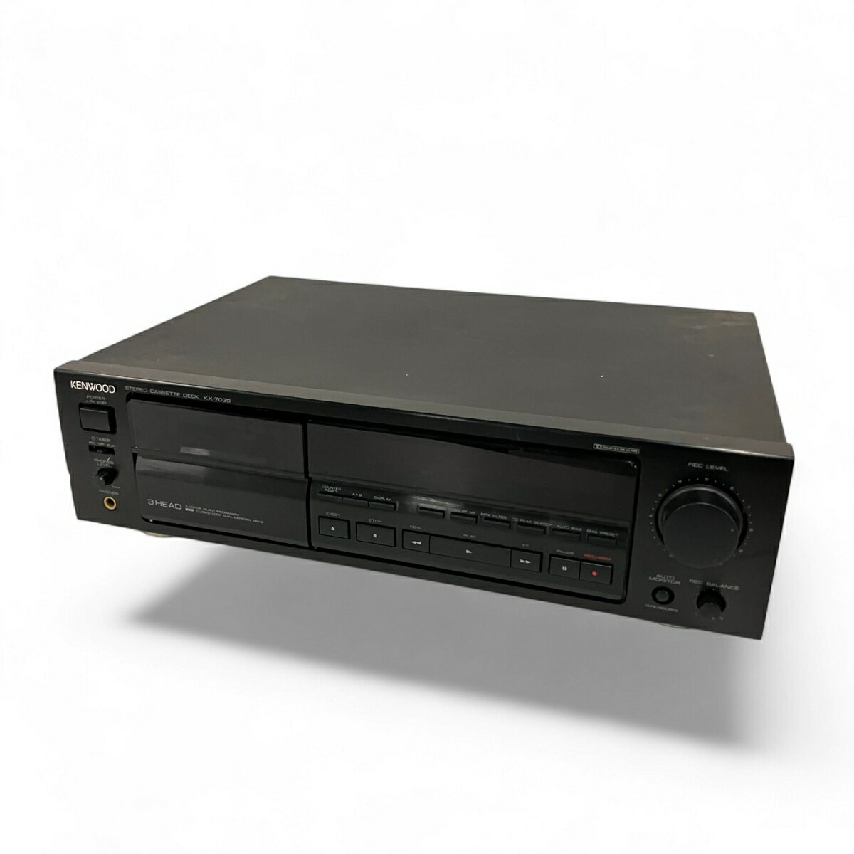 【中古】 KENWOO KX-7030 ステレオ カセット デッキ オーディオ 音響機器 ケンウッド 訳あり B10378079