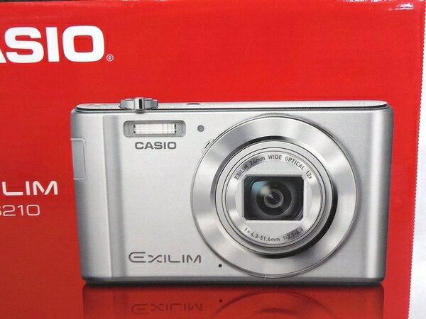 未使用【中古】CASIO EXILIM コンパクト デジタルカメラ EX-ZS210 シルバー コンデジ T2375350