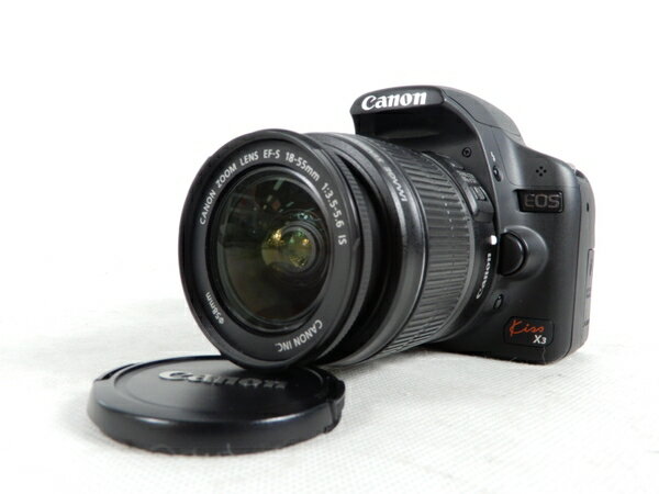 【中古】 Canon キヤノン EOS Kiss X3 レンズキット KISSX3-LKIT カメラ デジタル一眼レフ ブラック K2649757