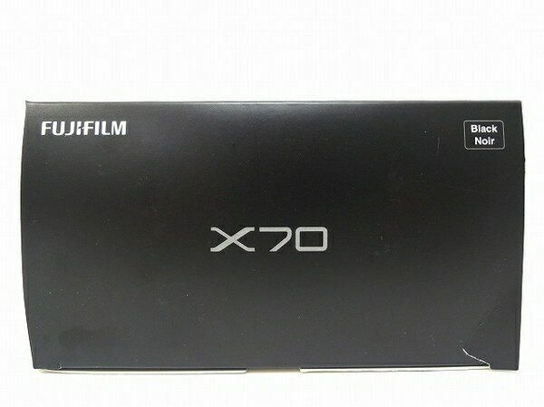 【中古】新品 FUJIFILM デジタルカメラ X70 ブラック X70-B 保証付き O2121998