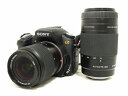 【中古】 SONY α300 ボディ レンズ F4.5-5.6 75-300mm 3.5-5.6 18-70mm ソニー レンズ キット カメラ 中古 O4376964