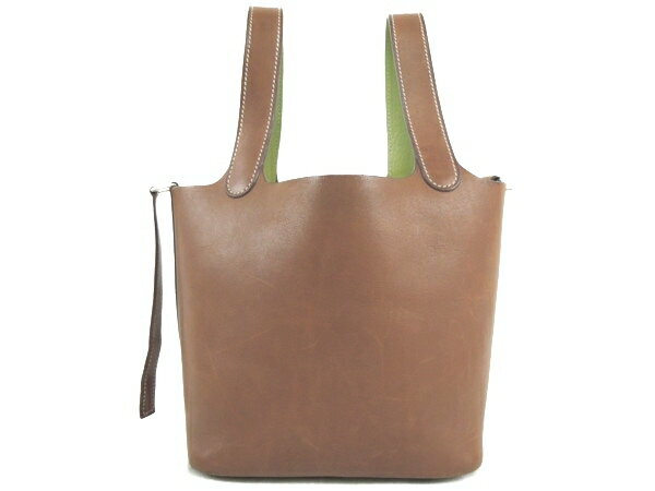【中古】エルメス HERMES ピコタン PM ハンドバッグ バレニア ブラウン I刻印 Y1745353のサムネイル