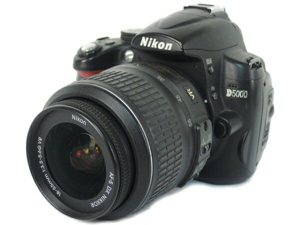 【中古】Nikon ニコン D5000 AF-S DX NIKKOR 18-55mm F3.5-5.6G VR レンズキット カメラ デジタル 一眼レフ Y2200524