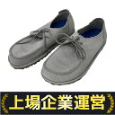 【中古】 BIRKENSTOCK Utti Lace ウッティ レース スリッポン シューズ 26.5cm ホワイトグレー ビリケンシュトック 良好 T10195218