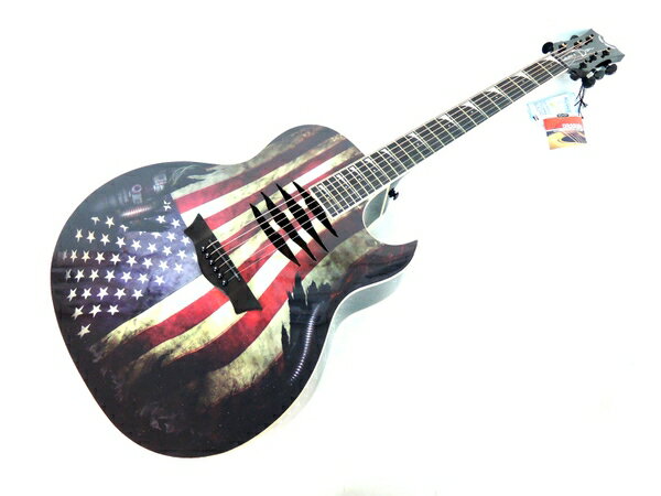 美品【中古】Dean Mako Dave Mustaine A/E USA Flag エレアコ Y2188529