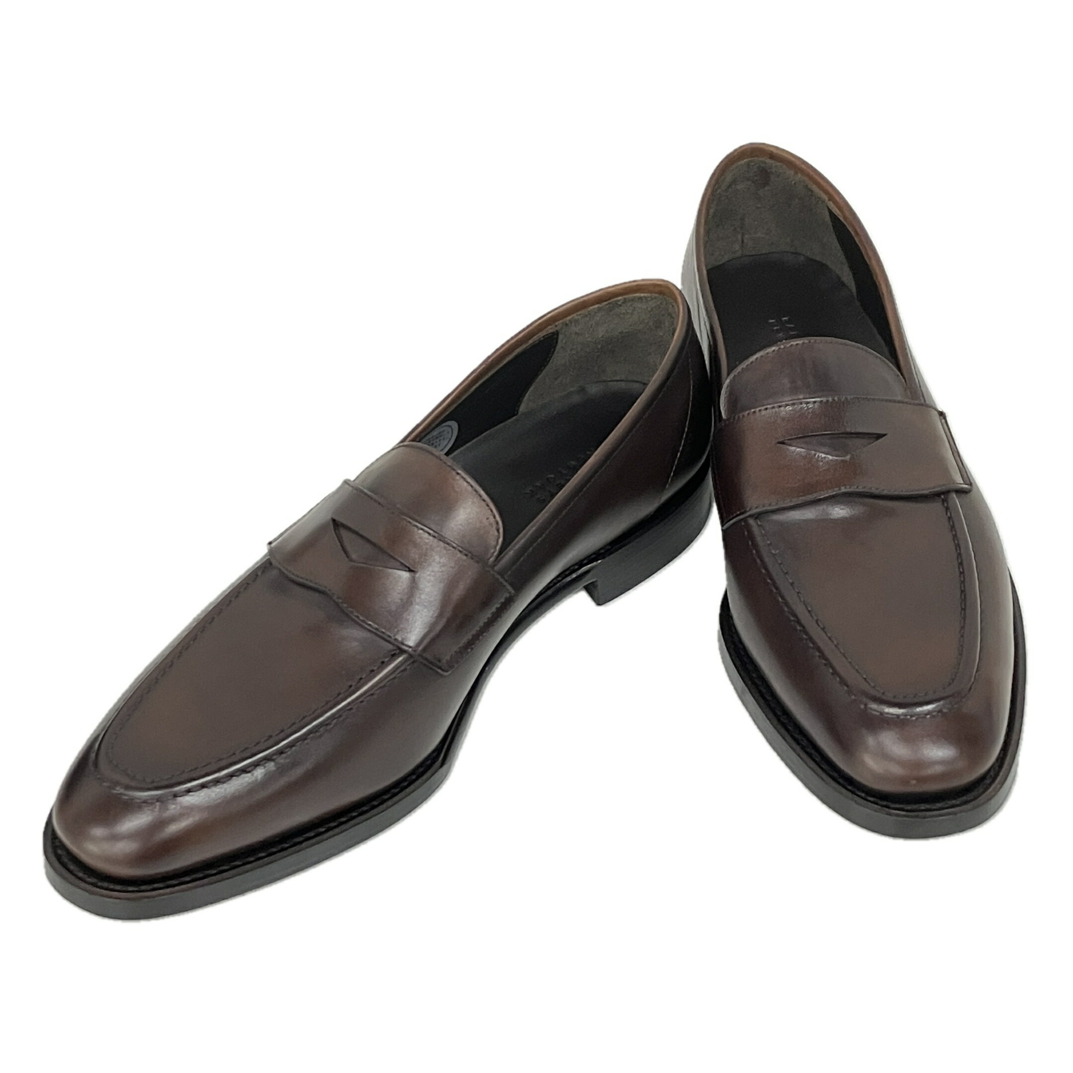 【中古】BARNEYS NEWYORK コインローファー6 1/2 24.5cm バーニーズ ニューヨーク 革靴 ビジネス 良好 S10588339